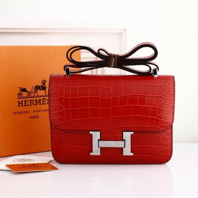 Asli import tas Hermes Constance Croco with Box