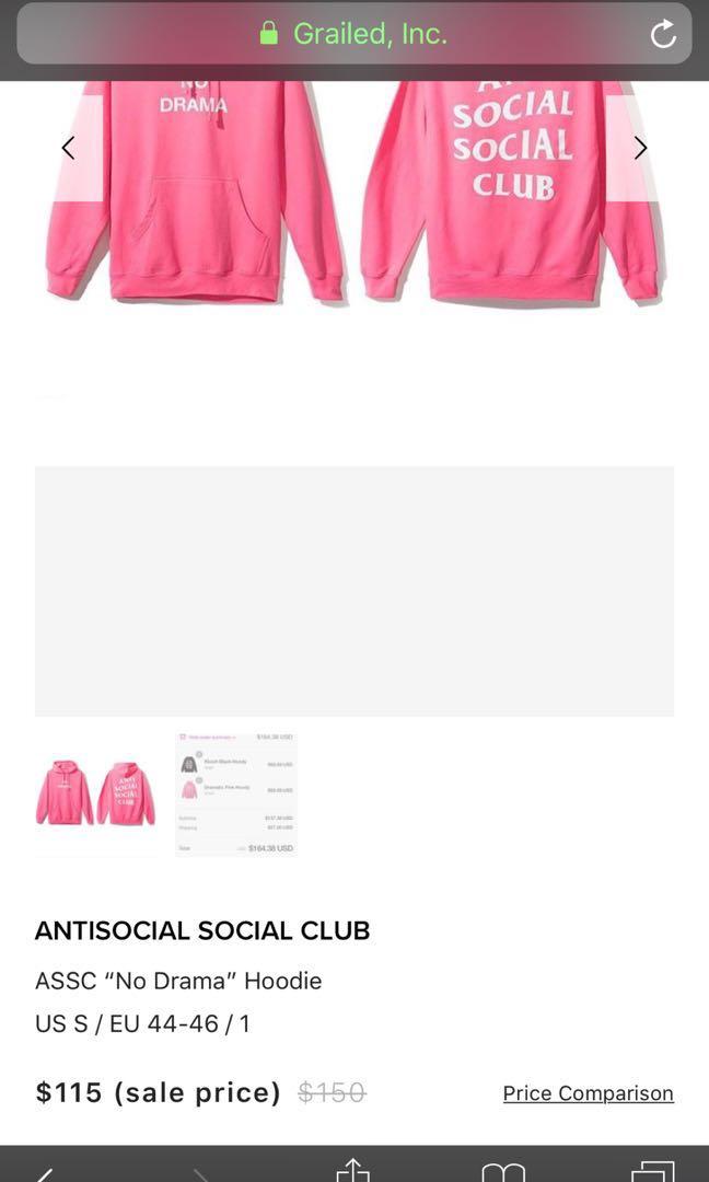 Assc no shop drama hoodie
