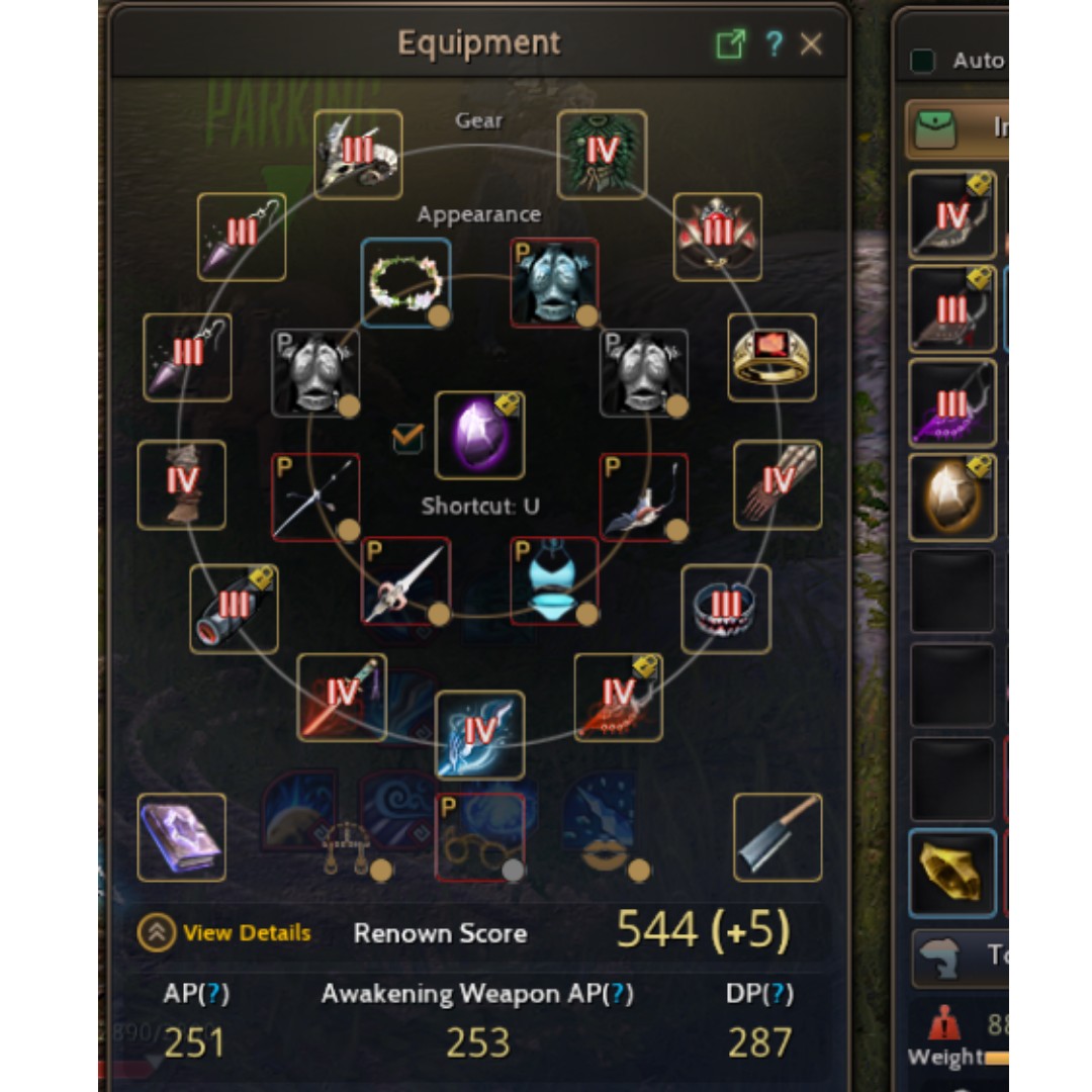 Black Desert Online SEA Maehwa Account lv 61 544RS Full Tri golden