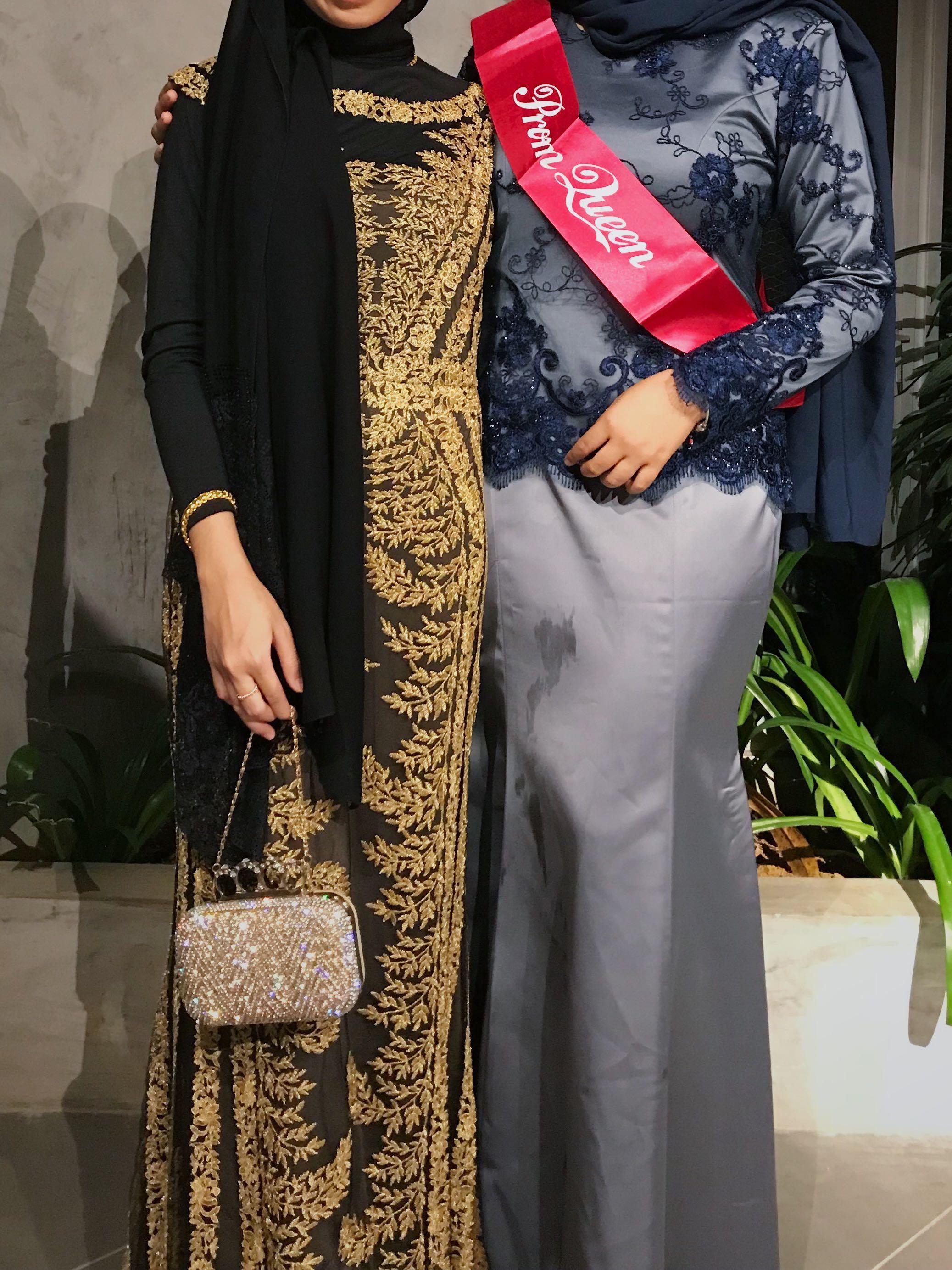 Baju dinner black gold new arrivals