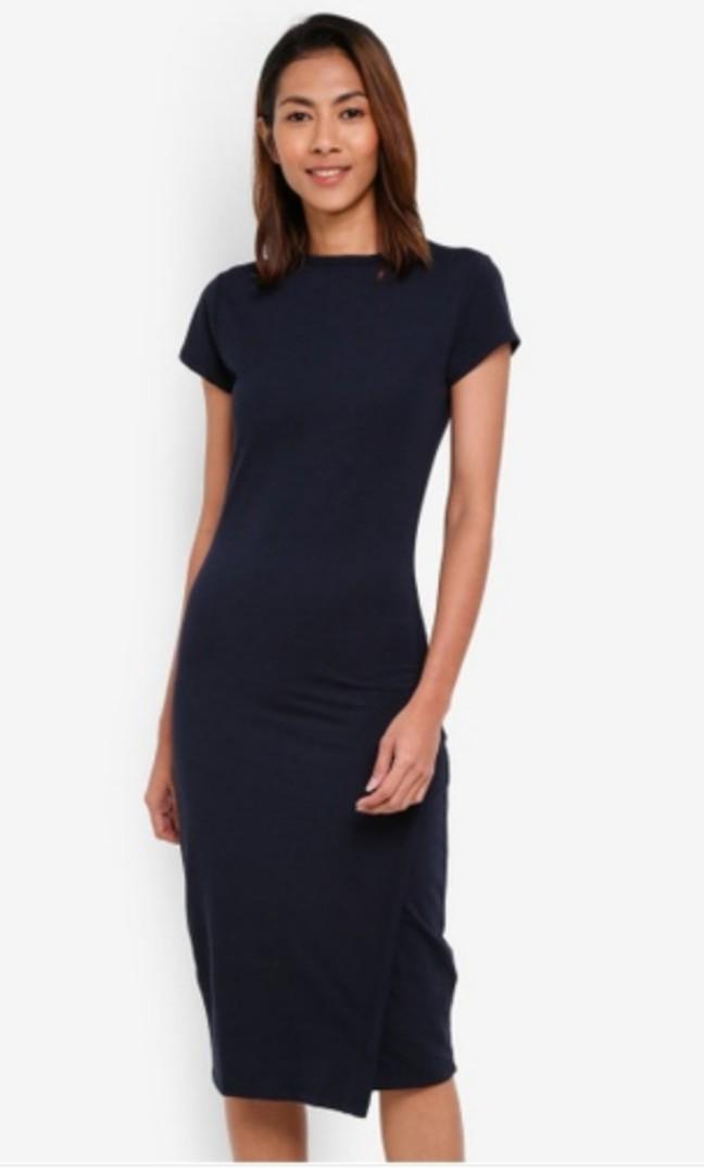 anthea short sleeve midi dress