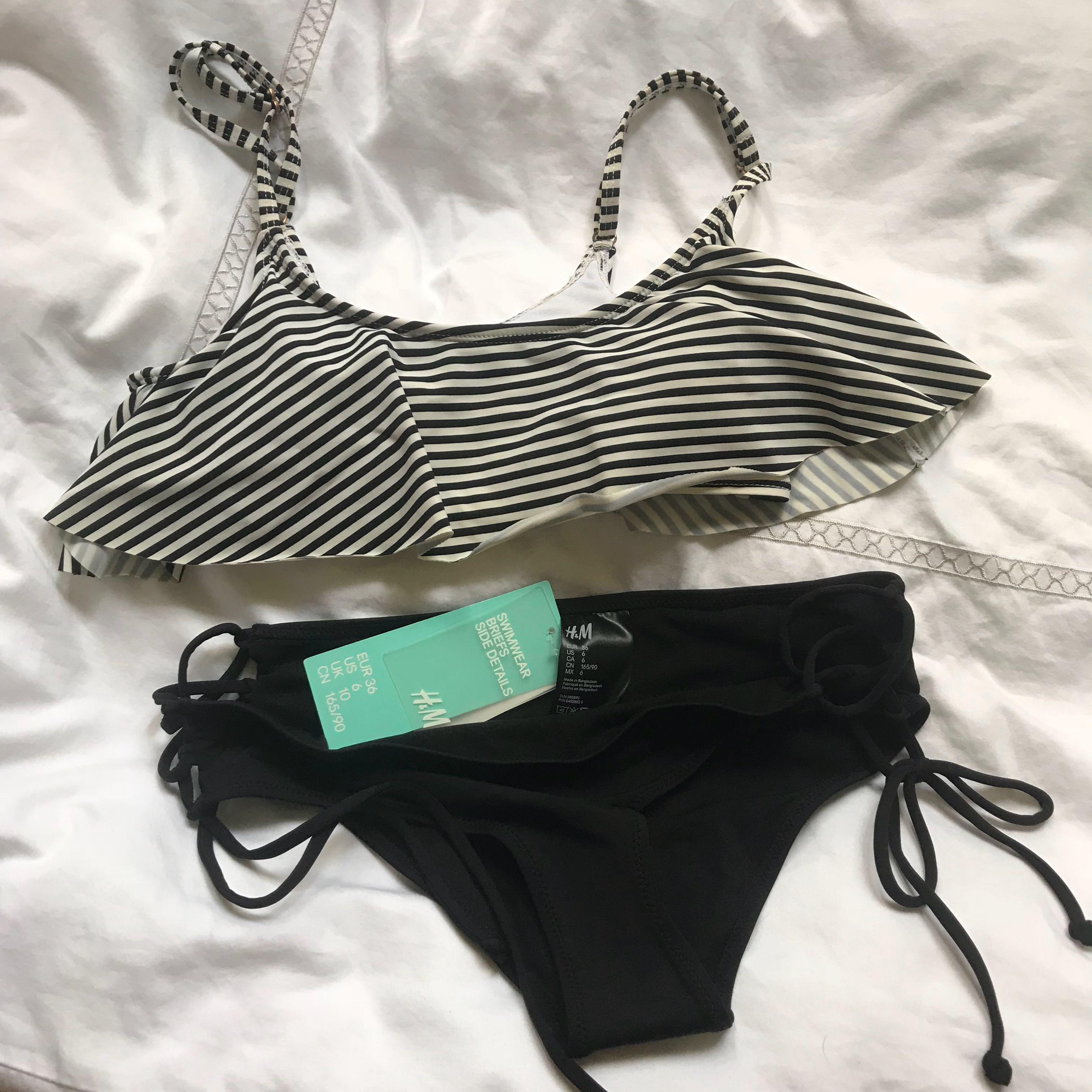 bikini ruffle top