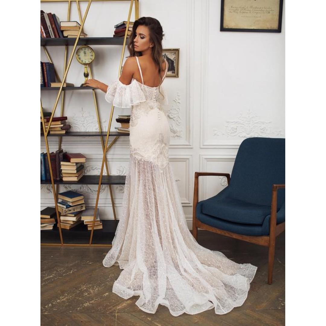 bohemian wedding dress mermaid wedding dress SEVILLE off the