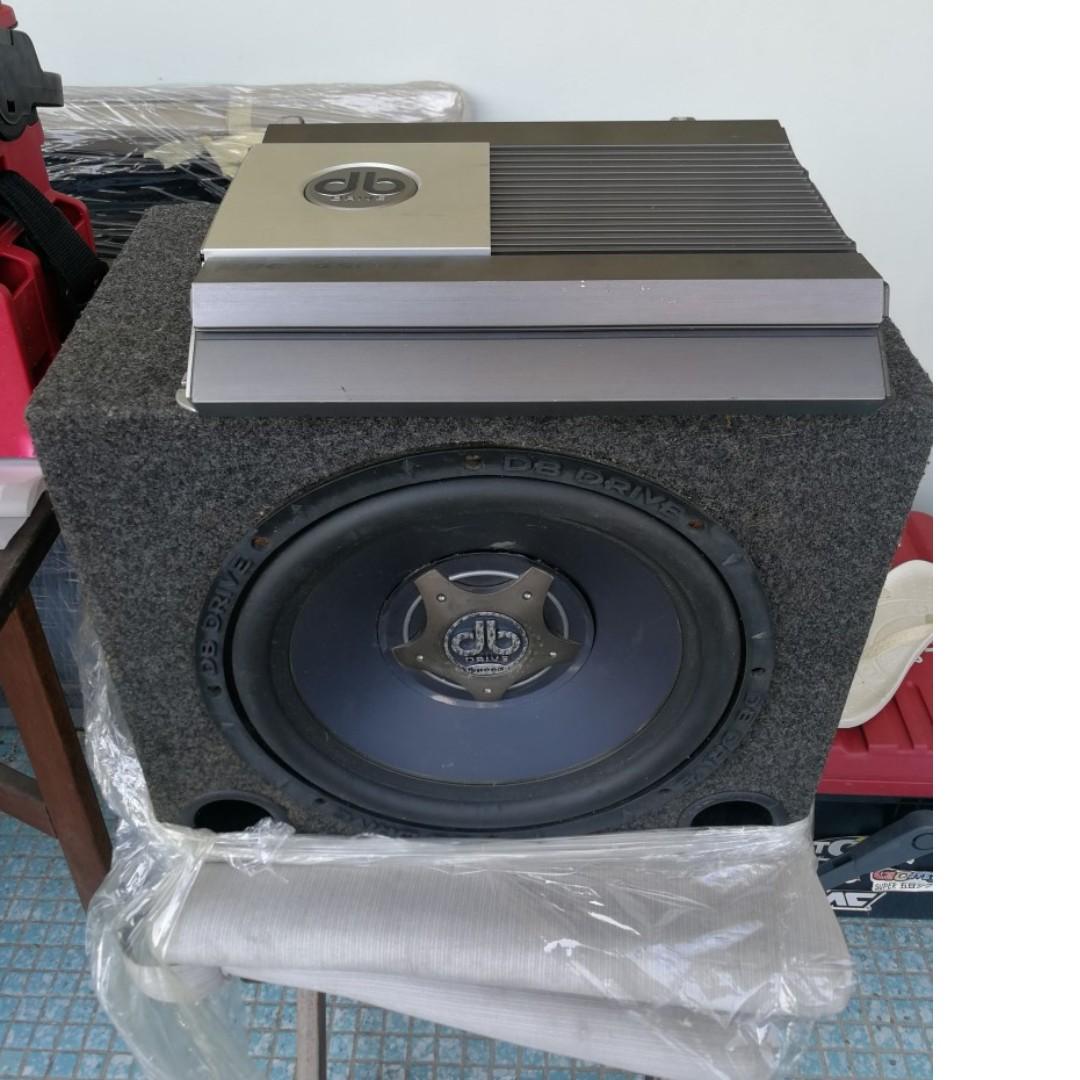 Second hand woofer and amplifier sales