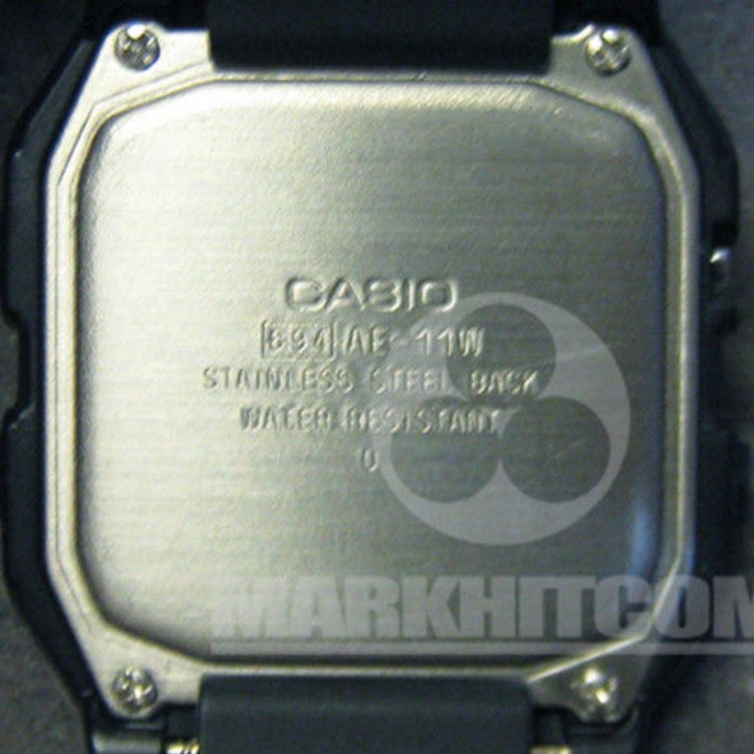 CASIO AE-11W-1A Module 694 Alarm CHRONO Water 50M resist LC analog