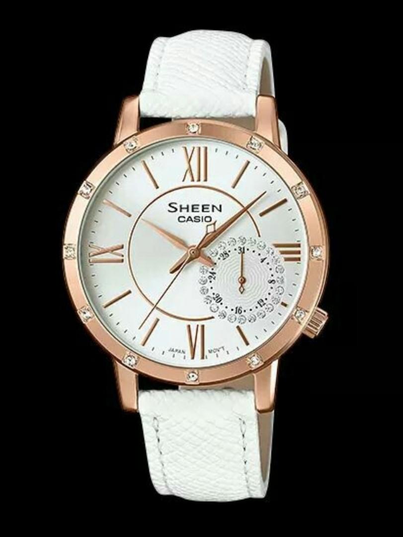Casio sheen leather strap clearance