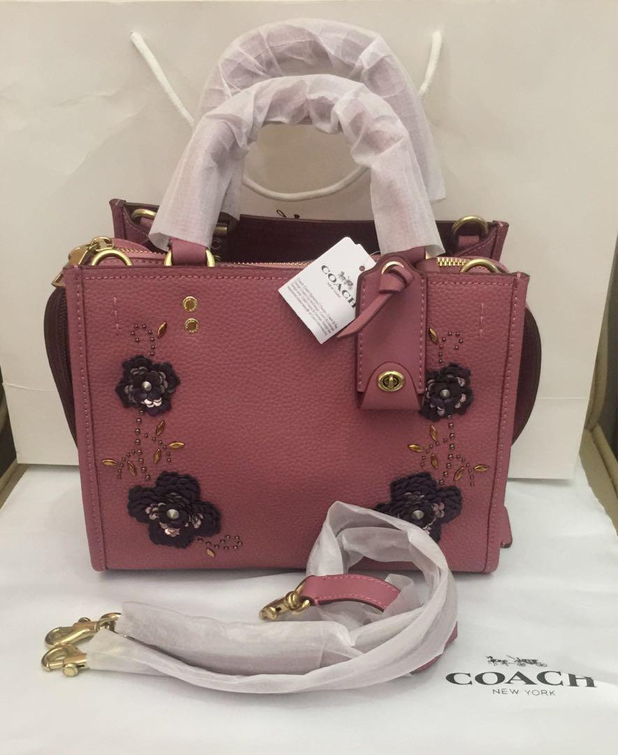 Coach rogue with leather sequins on sale