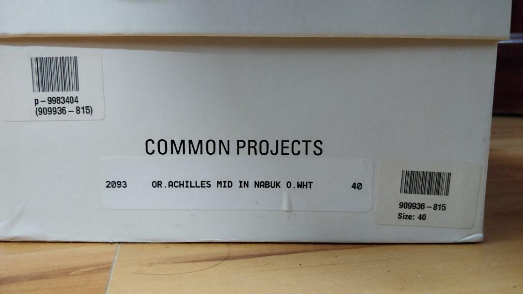 common projects （分類：波鞋）位於 Hong Kong。 由 vertifgo 提交（商品編號 191921330，圖片 6）。簡介： Mr porter購買 95%new。