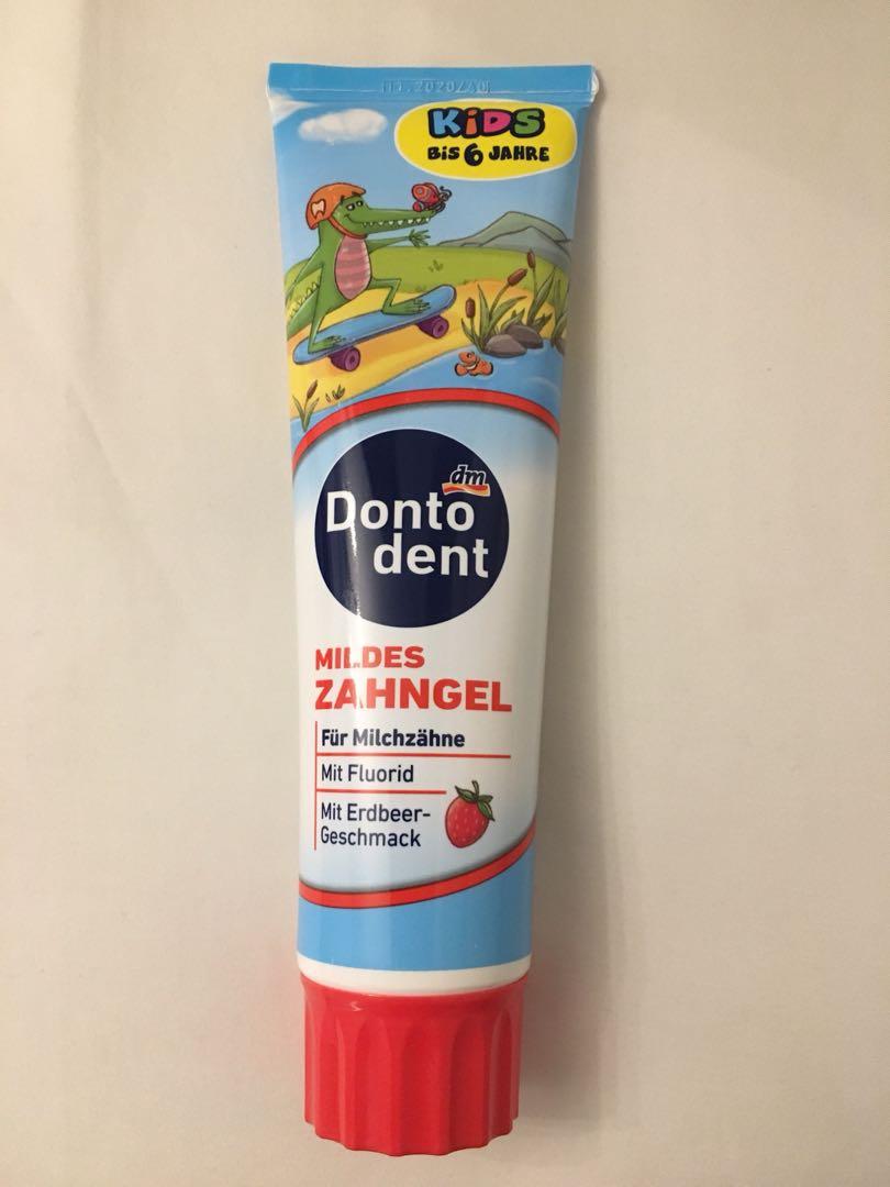 Dontodent Kids Gel Toothpaste Under 6 Years Old 100 Ml Babies Kids Nursing Feeding On Carousell