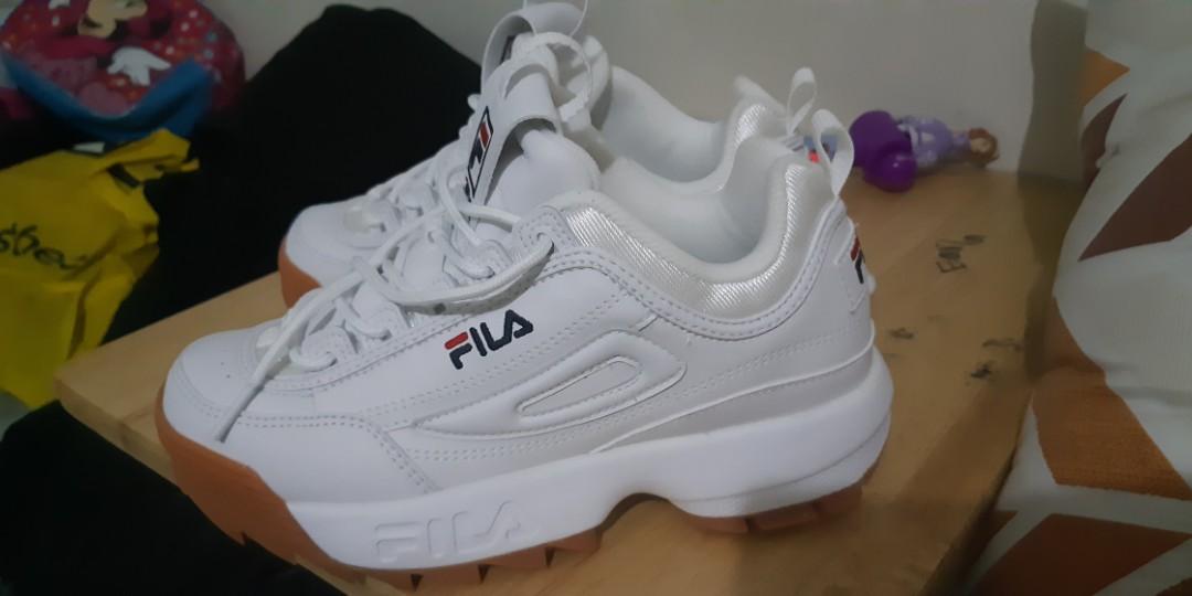 Fila Disruptor 2 Gum Sole REPRICED Women s Fashion Footwear Sneakers on Carousell