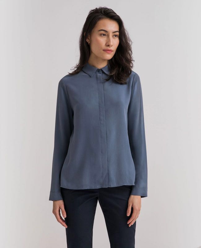 Grana Chinese Silk Long Sleeve Shirt 