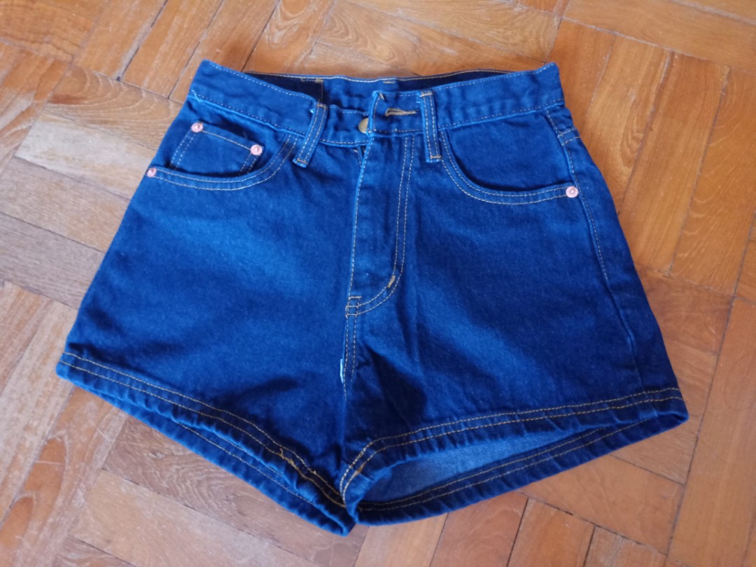 High Waisted Dark Blue Denim Shorts Women S Fashion Clothes Pants Jeans Shorts On Carousell High Waisted Dark Blue Denim Shorts Women S Fashion Clothes Pants Jeans Shorts On Carousell