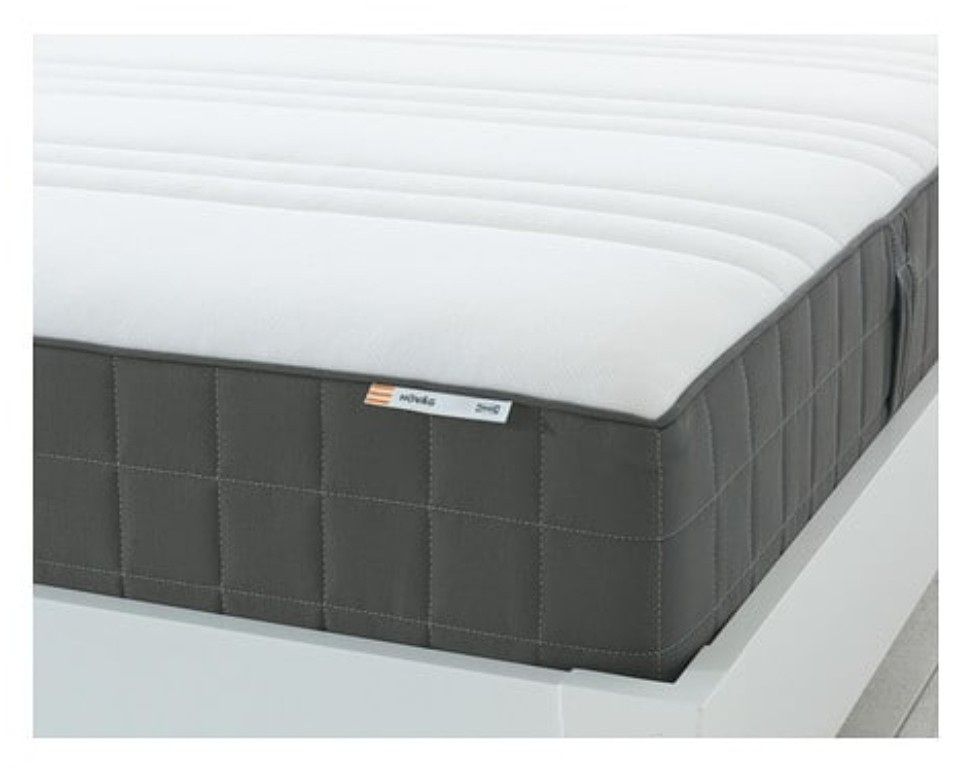 hövåg pocket sprung mattress firm dark grey review