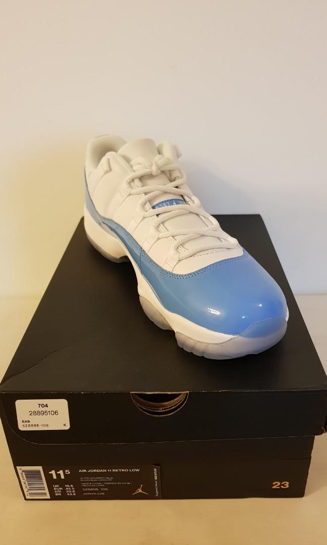 Retro 11 carolina blue deals