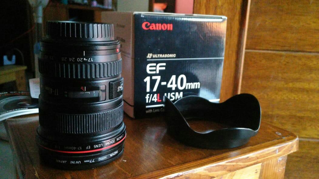 jual lensa canon 17 40 mm f 4l kode uw kondisi mulusss