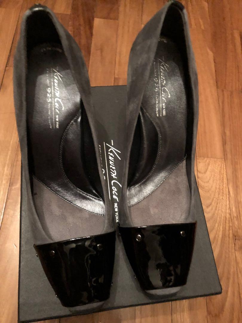 Kenneth Cole Grey Heels size 10, Luxury 