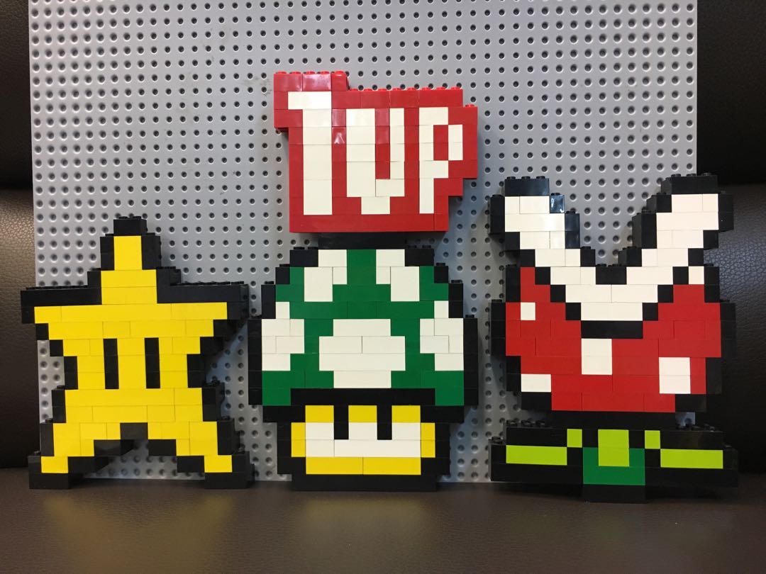 Lego MOC bit Nintendo Mario 任天堂紅白機經典遊戲孖寶兄弟造型$100