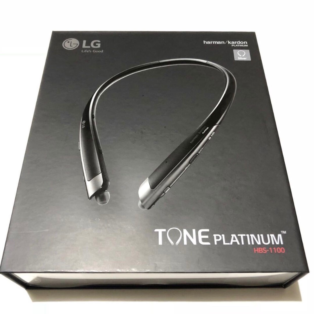 Lg Tone Platinum Hbs 1100 Premium Wireless Stereo Headset Harman Kardon Platinum Music Media Music Accessories On Carousell