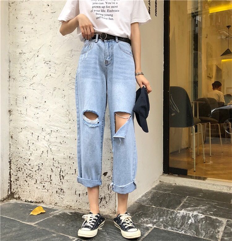 loose jeans style
