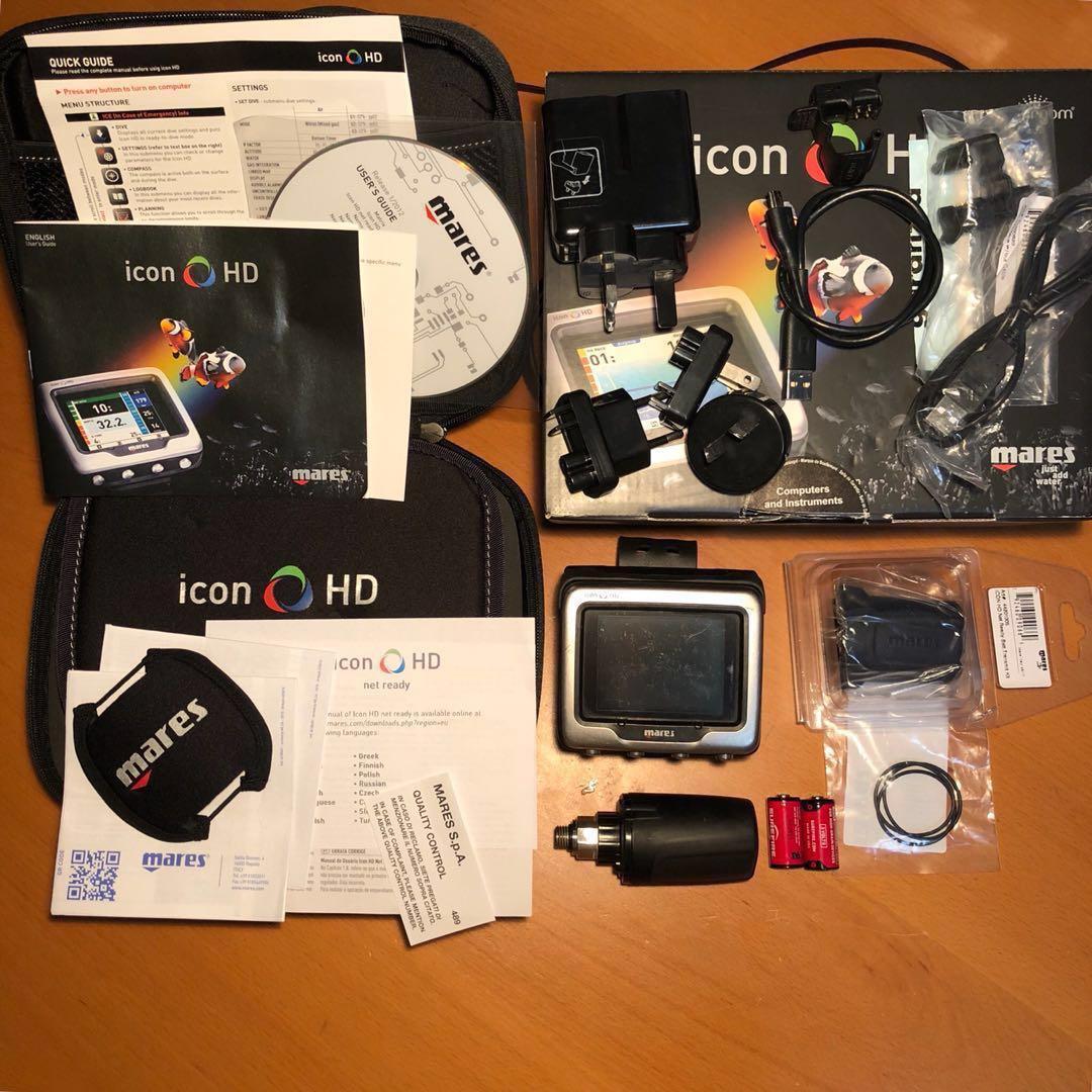 Mares Icon Hd Dive Computer With Tank Transmitter Air Integrated Dive Computer Sports Sports Games Equipment On Carousell