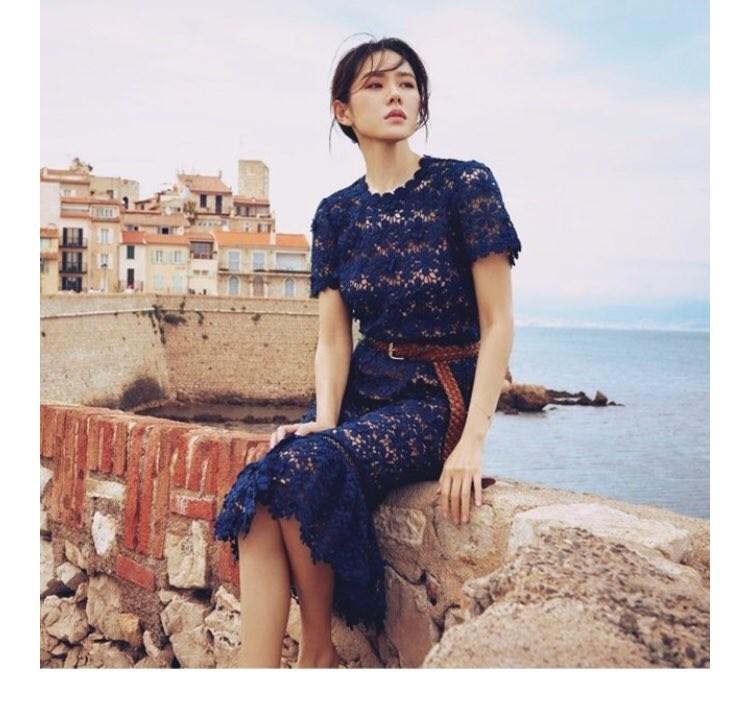 Floral lace dress michael kors 2025