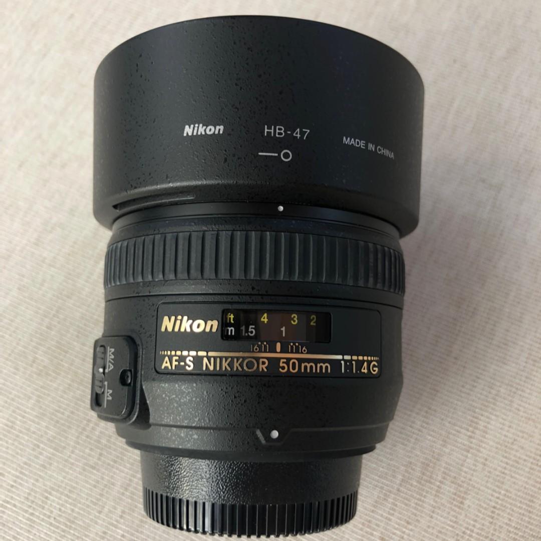 Nikon Af S Nikkor 50mm F 1 4g Lens Photography Cameras Digital Cameras On Carousell