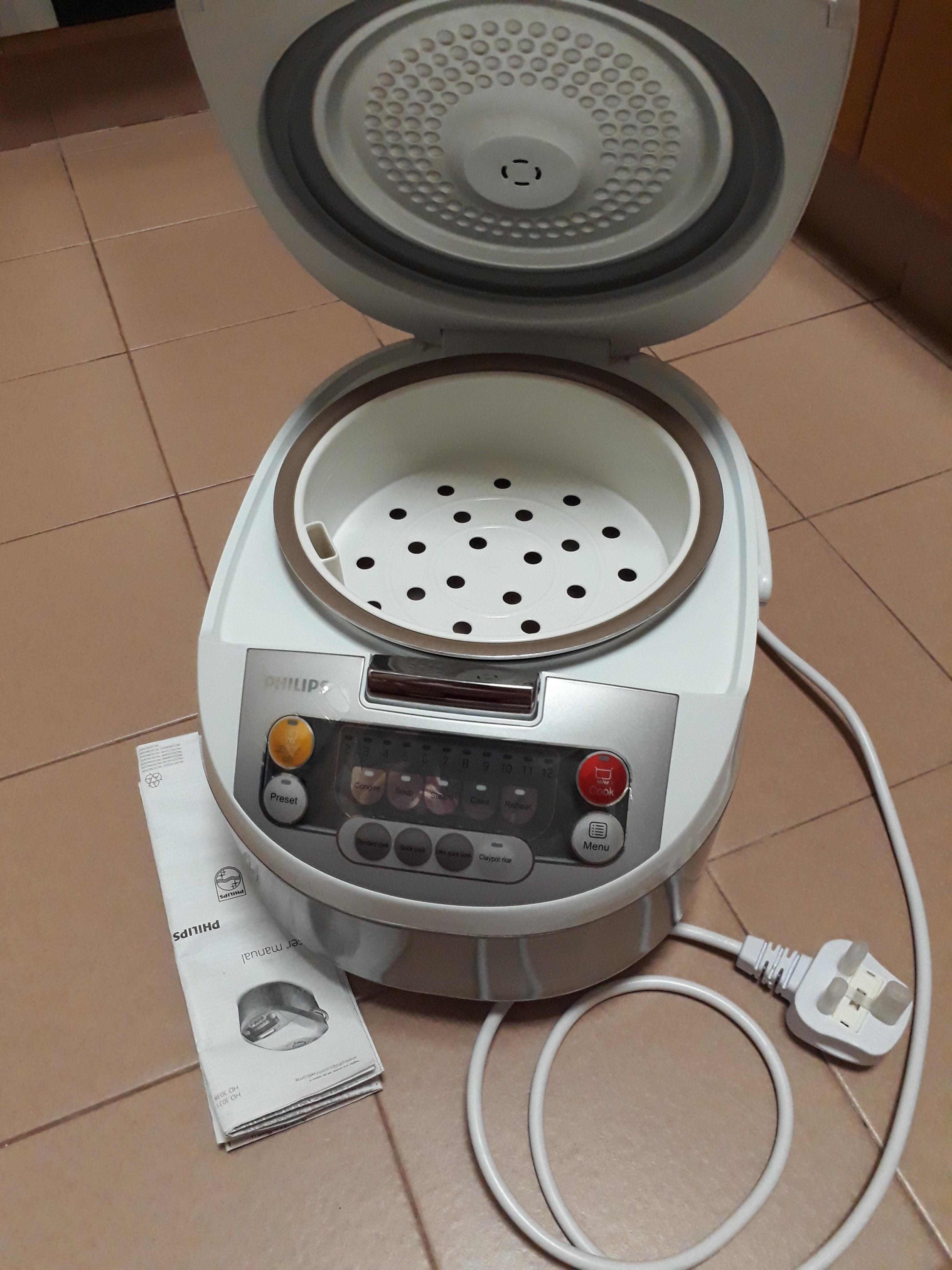 Philips Multifunctional Rice Cooker Model HD3031, TV & Home Appliances