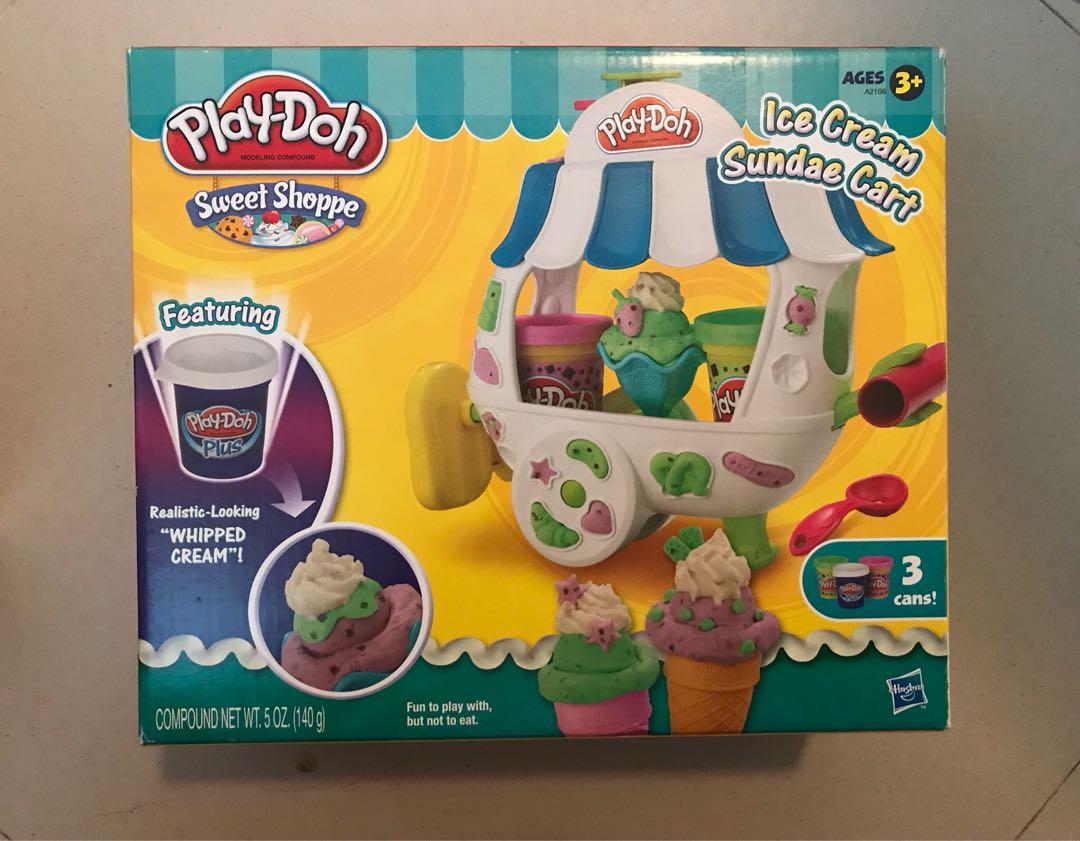 play doh ice cream sundae cart