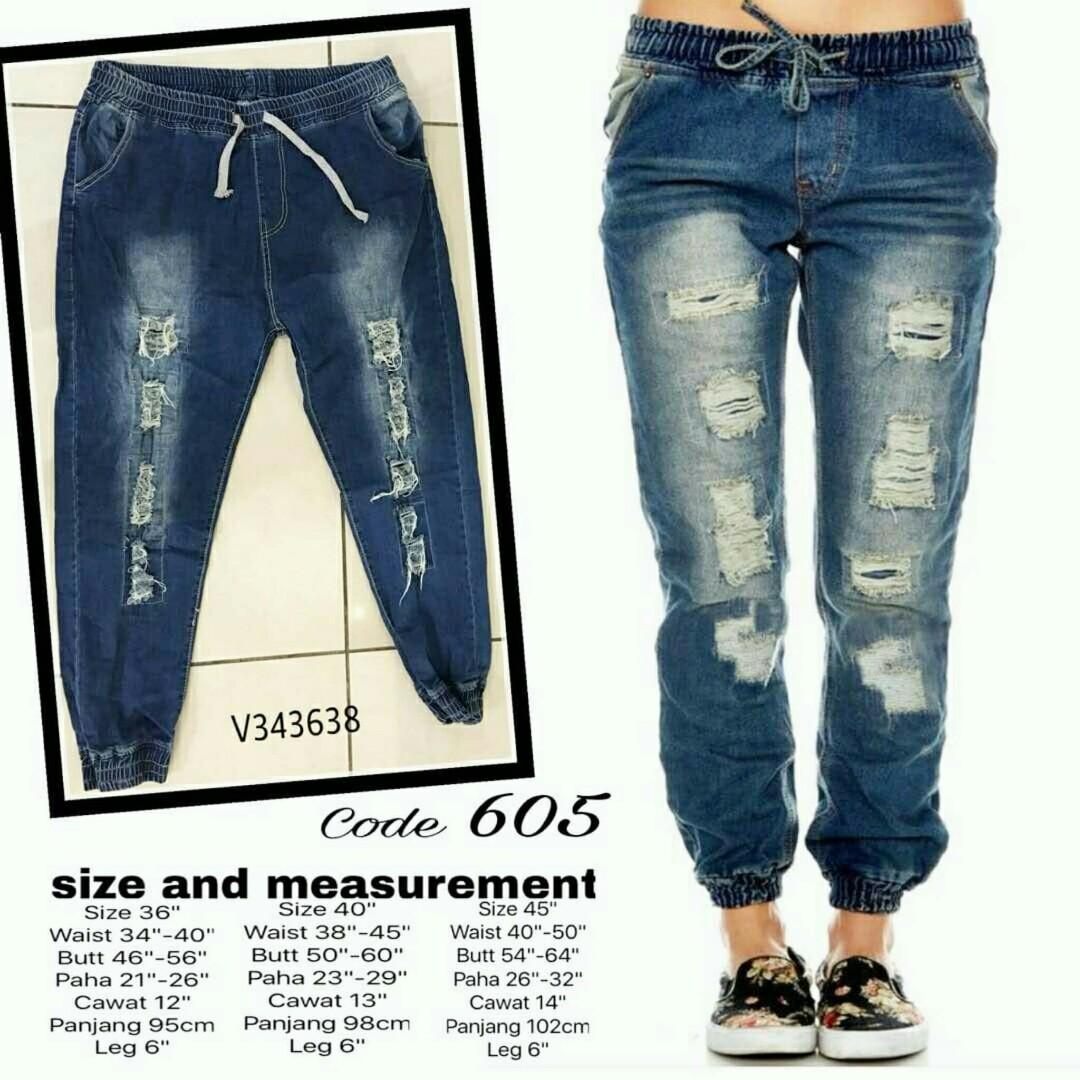 plus size ripped joggers