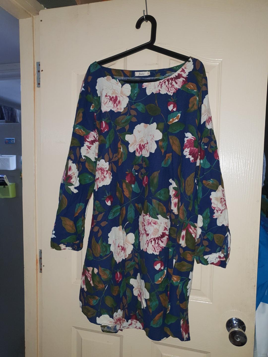 plus size floral dresses uk