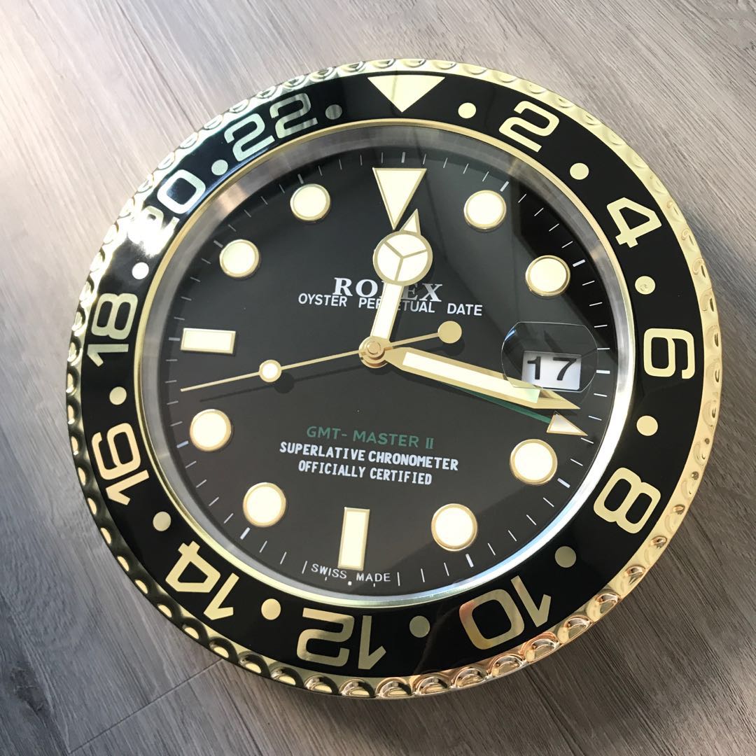 Rolex Wall Clock GMT master II Half Gold , Mobile Phones & Gadgets