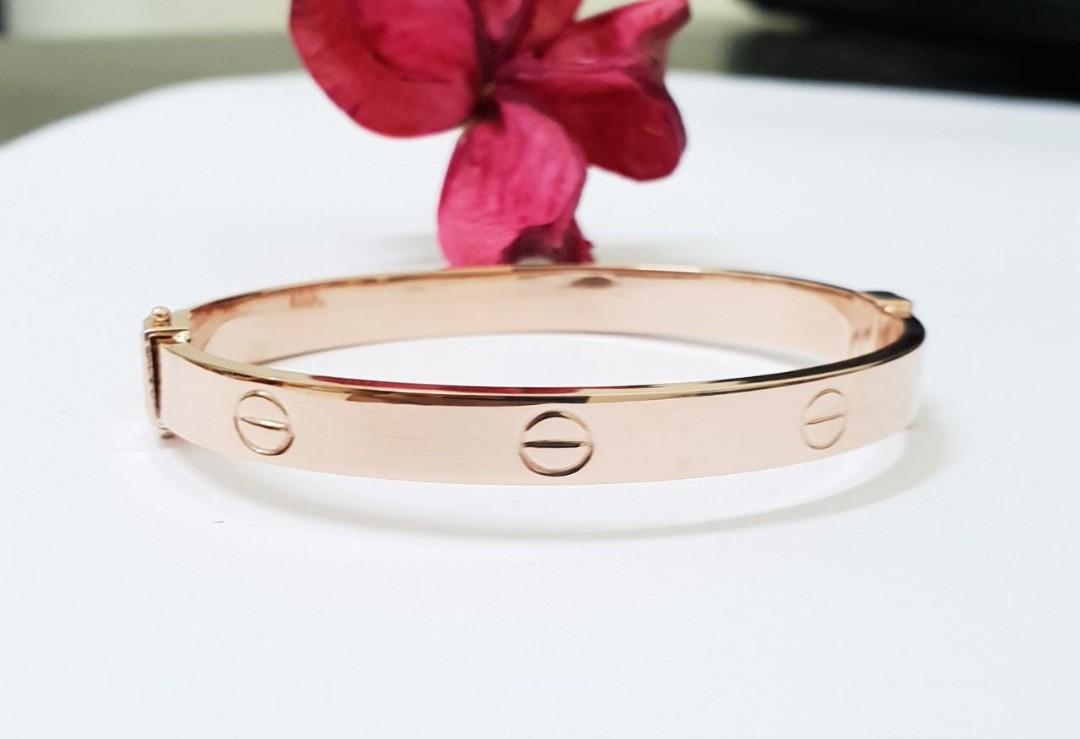 Rose Gold 916 Bangle Cartier Women s Fashion Jewelry