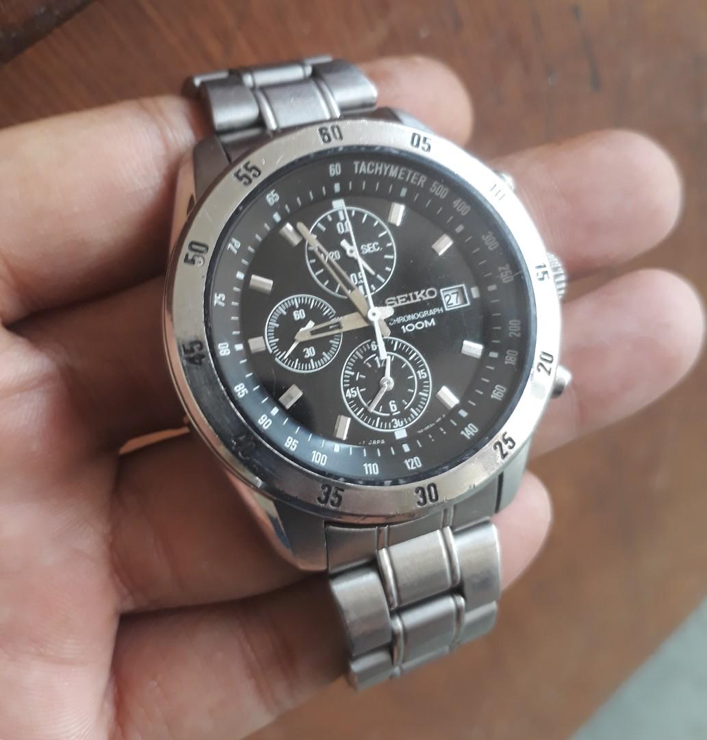 Seiko Chronograph 7T92-0LV0 Quartz 2nd Original..check Deskripsi..!, Fesyen  Pria, Jam Tangan di Carousell