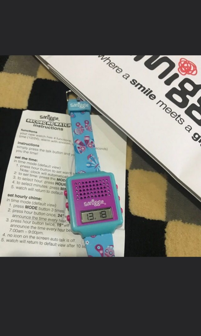 Smiggle watch instructions best sale
