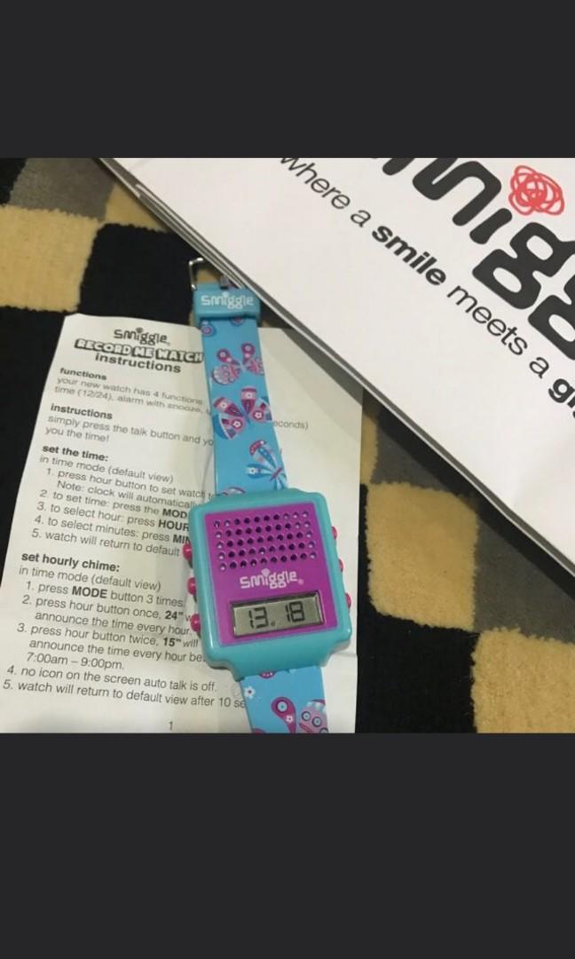 Smiggle talking watch Hobbies Toys Toys Games on Carousell