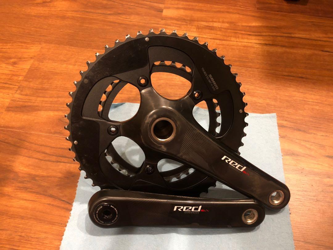 Sram red 大盤 52/36 165mm gxp規格, 運動休閒, 自行車在旋轉拍賣