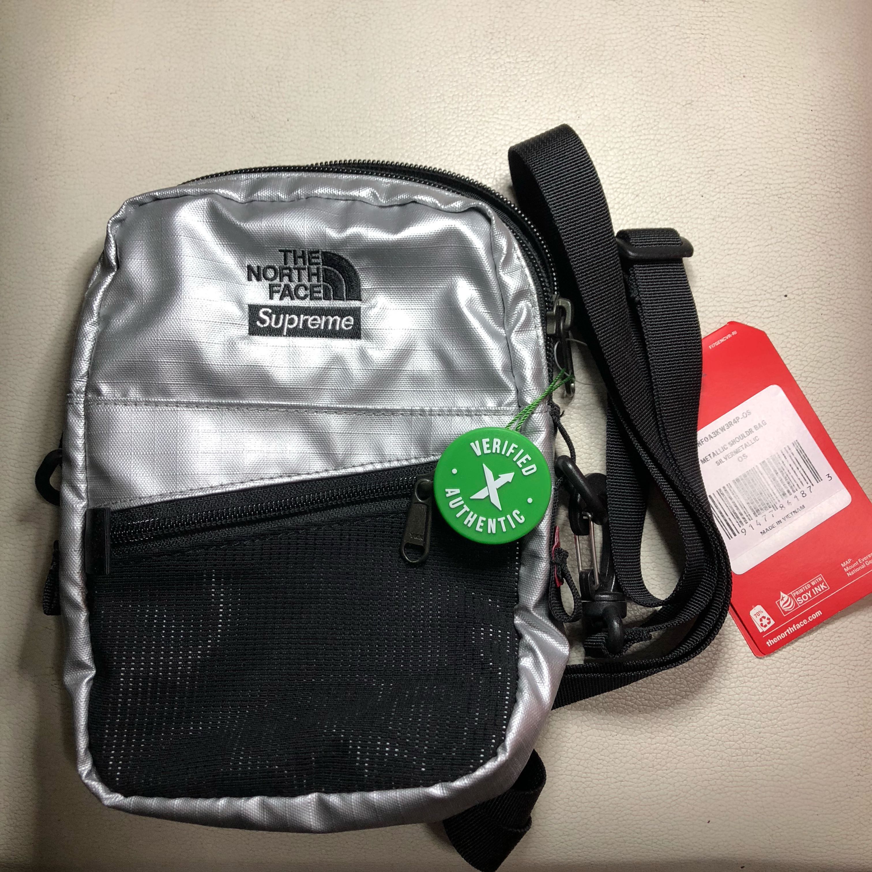 north face x supreme sling bag