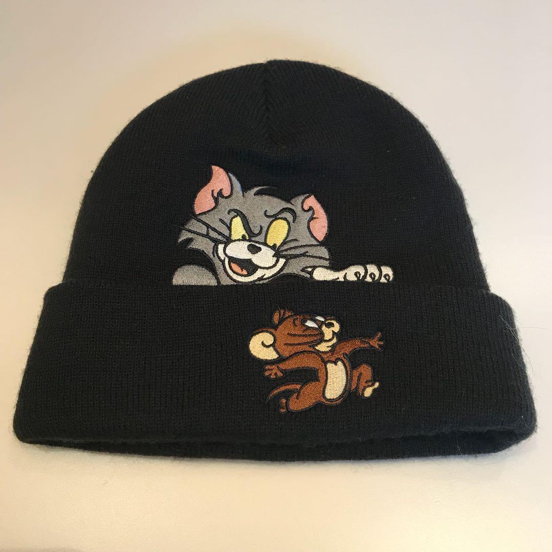 Supreme Tom & Jerry Beanie, 男裝, 手錶及配件, 冷帽- Carousell