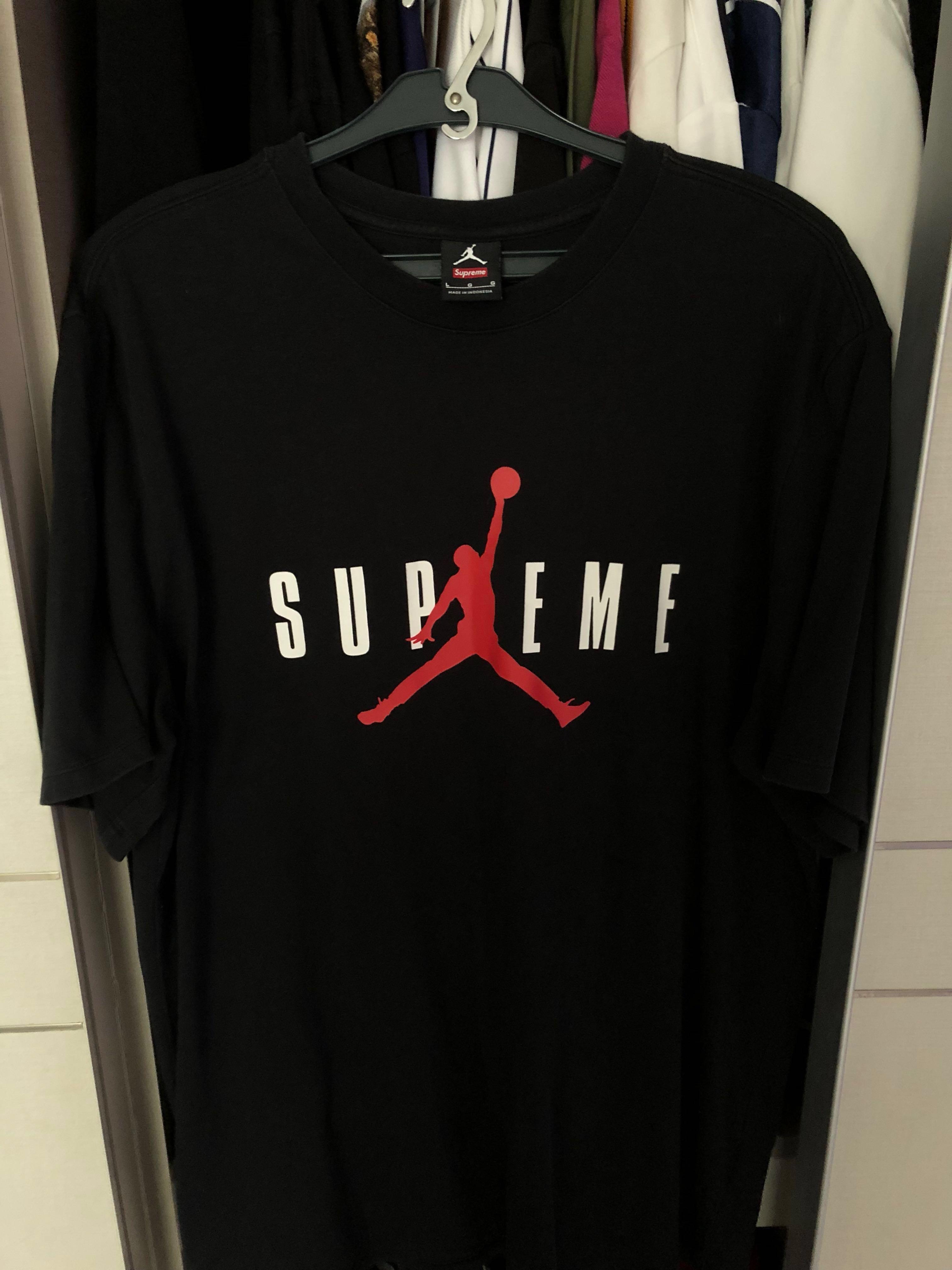 supreme x jordan t shirt