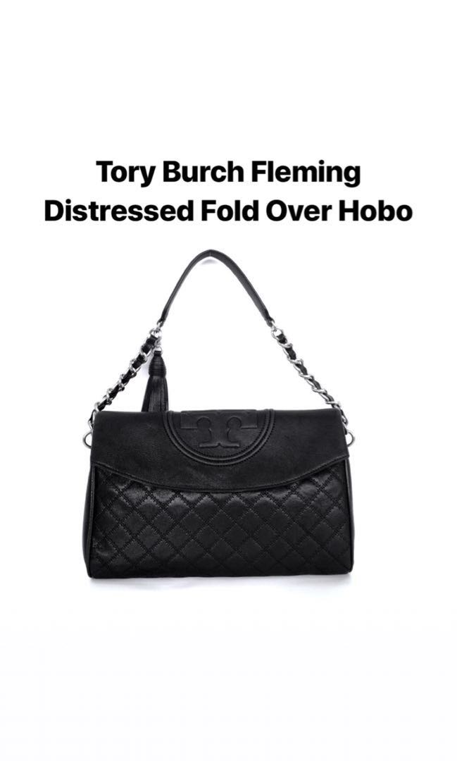 Tory burch fleming distressed hobo on sale