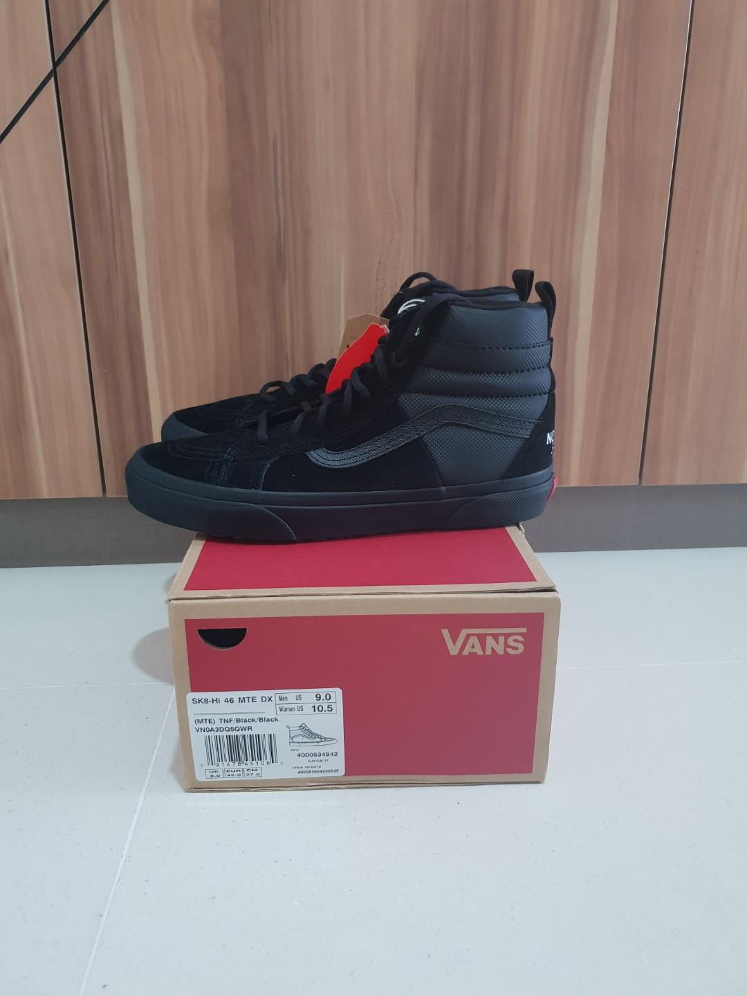 Vans x The North Face SK8 Hi 46 MTE DX US9, Everything Else on Carousell