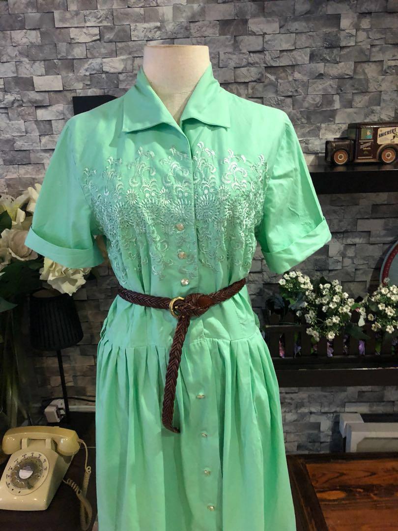 Mint green clearance vintage dress