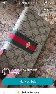 Authentic Gucci wallet