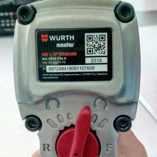 Impact Wrench Wurth 90 Psi 63 Bar Original Made In Germany
