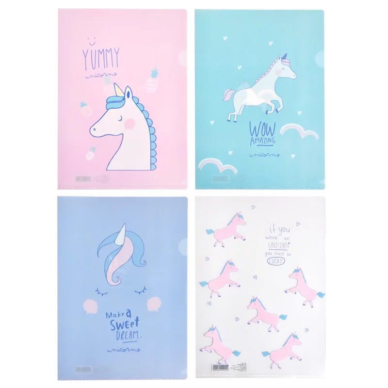 Download 4 For 7 Unicorn File Books Stationery Stationery On Carousell