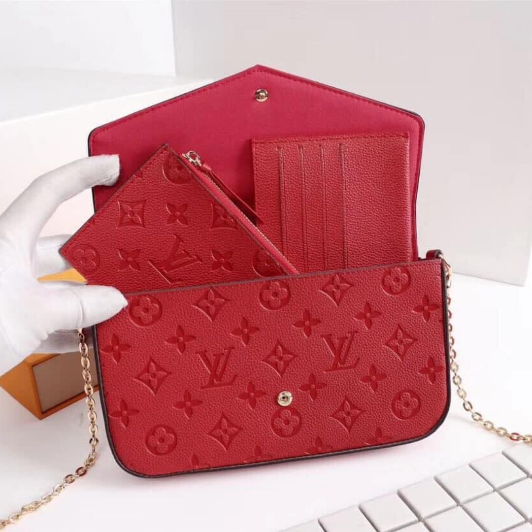lv sling bag red