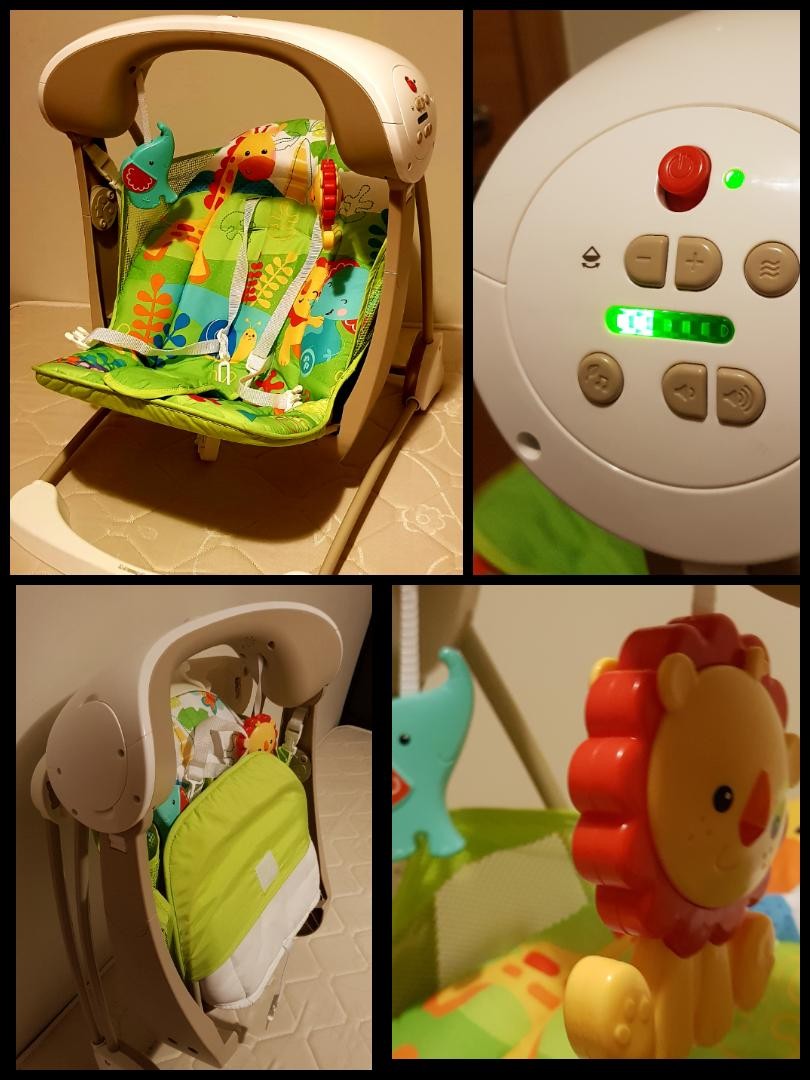 Baby Swing Seat Automatic 2 In 1 Fisher Price Rainforest Friends