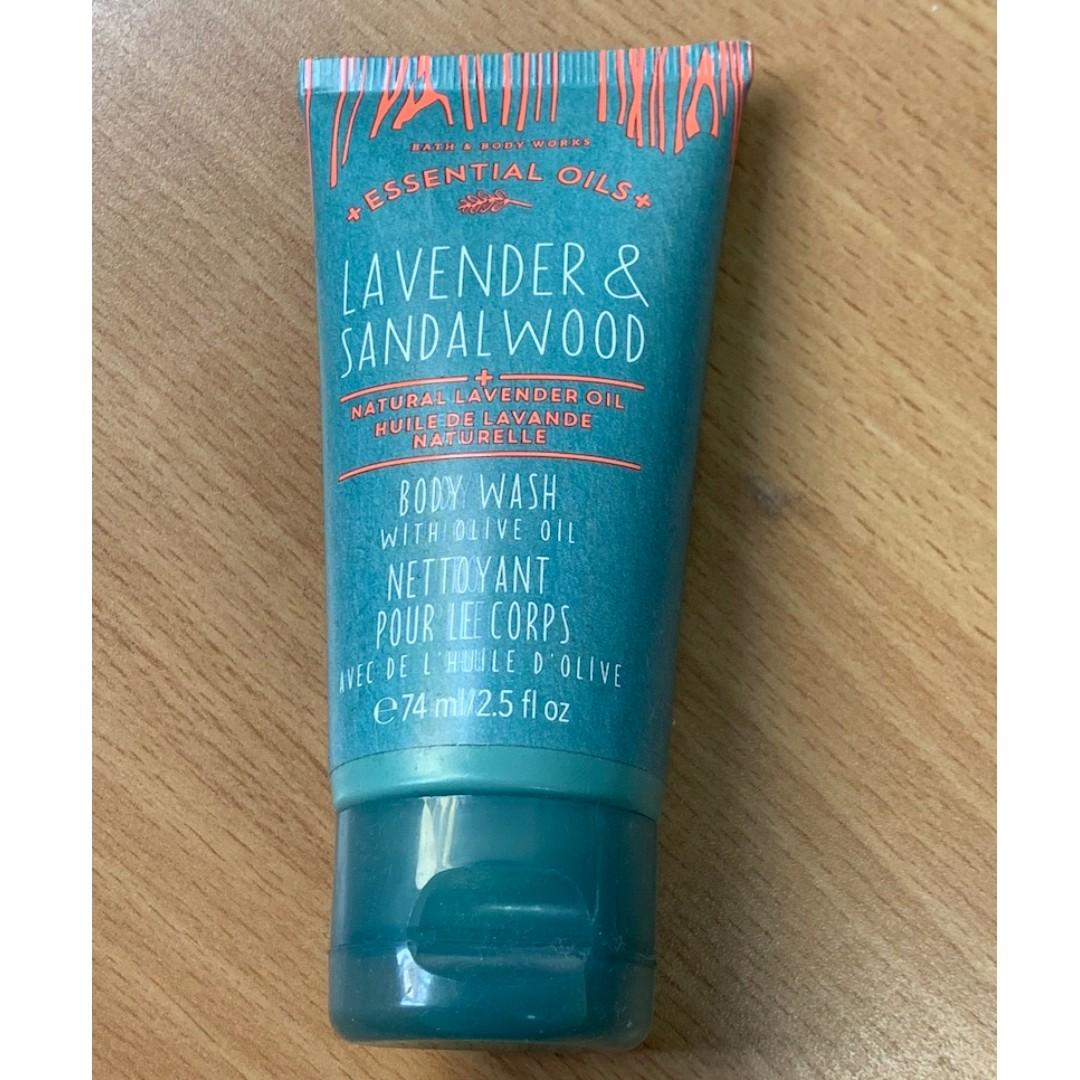 Bath Body Works Lavender Sandalwood Olive Oil Body Wash
