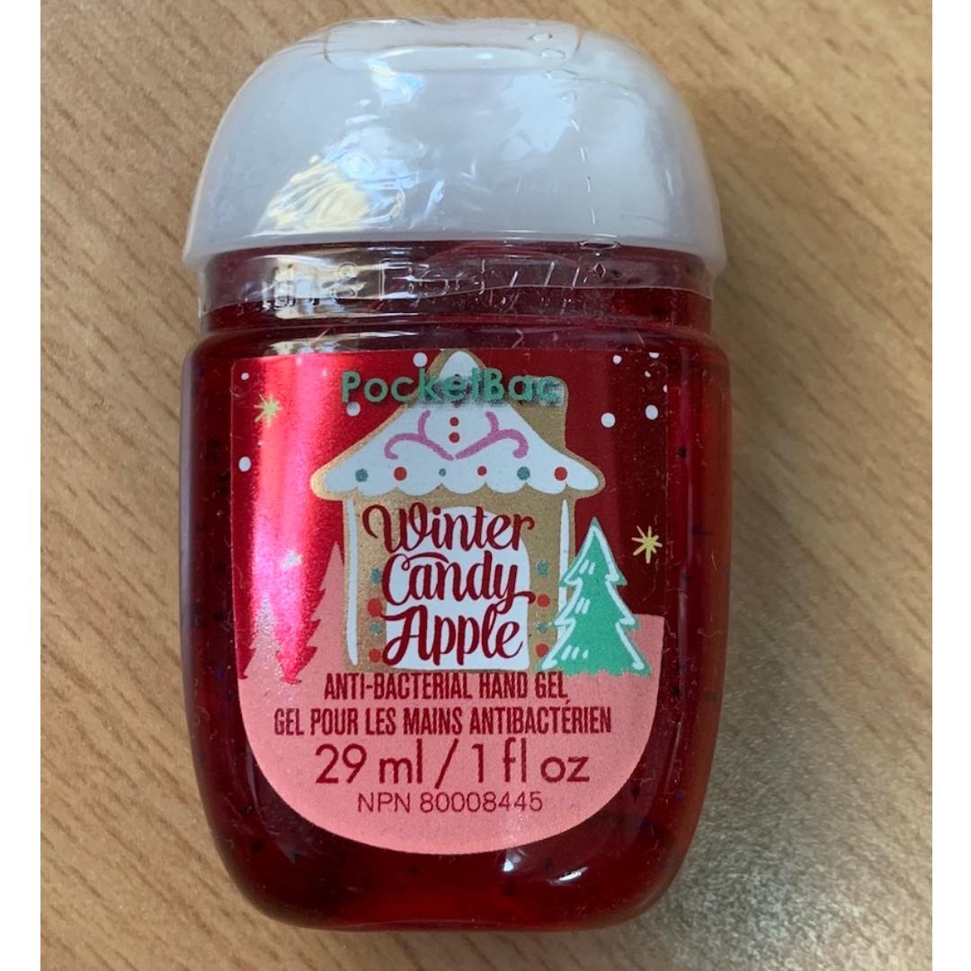 Bath Body Works Pocketbac Hand Gel Winter Candy Apple Authentic