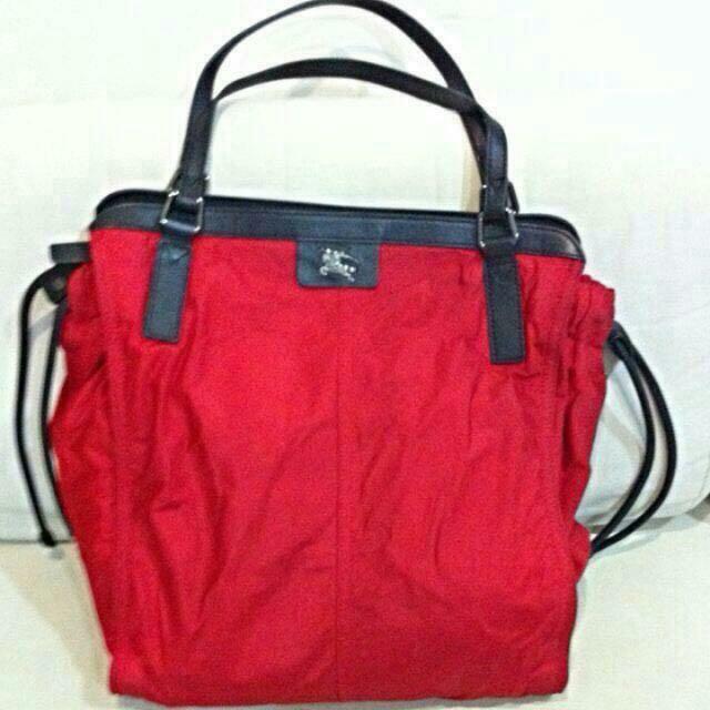 burberry red handbag